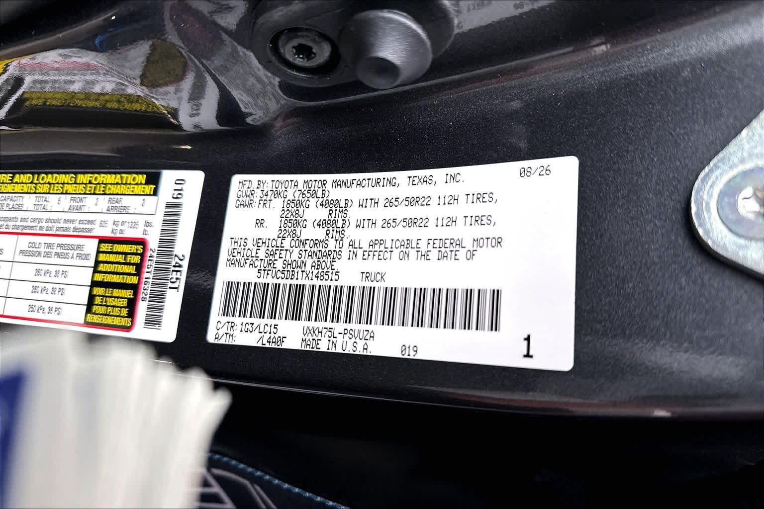 New 2026 Toyota Tundra Capstone AWD/4WD image 22