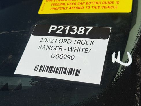 Used 2022 Ford Ranger XL w/ Equipment Group 101A High RWD image 7