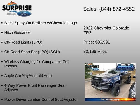 Used 2022 Chevrolet Colorado ZR2 w/ ZR2 Midnight Special Edition AWD/4WD image 17