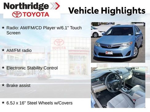 Used 2013 Toyota Camry LE image 2