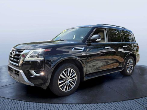 Used 2021 Nissan Armada SL w/ Captain's Chairs Package AWD/4WD image 2