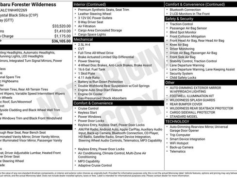 Used 2022 Subaru Forester Wilderness AWD/4WD image 6