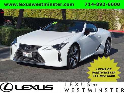Certified 2021 Lexus LC 500 Convertible w/ Touring Package RWD image 1