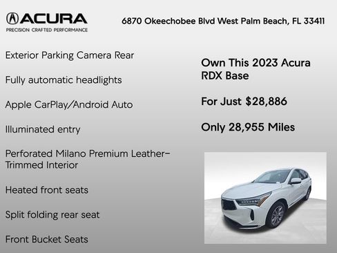 Certified 2023 Acura RDX FWD w/ Technology Package image 14