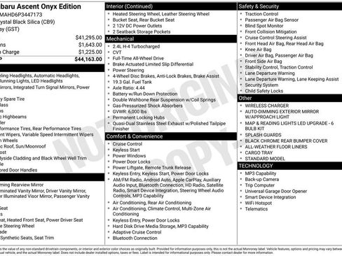 Used 2023 Subaru Ascent Onyx Edition image 6