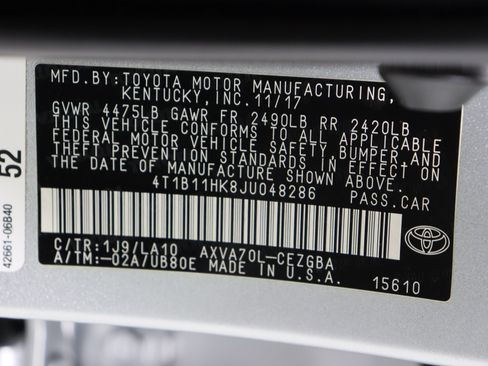 Used 2018 Toyota Camry XLE image 42