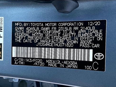 Used 2021 Toyota Corolla SE w/ Carpet Mat Package (TMS) image 32