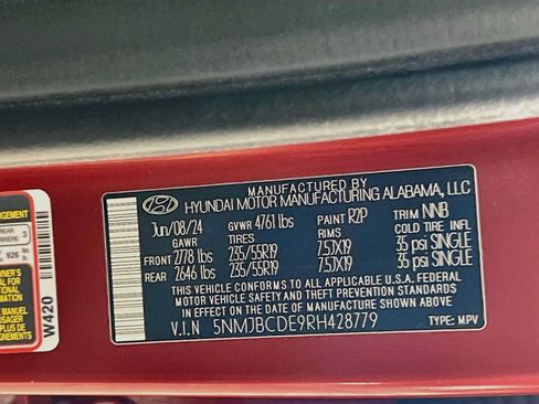 Certified 2024 Hyundai Tucson SEL AWD/4WD image 32