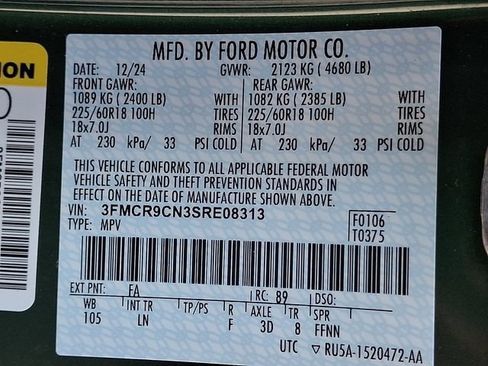 Certified 2025 Ford Bronco Sport Outer Banks w/ Outer Banks Tech Package+ AWD/4WD image 28