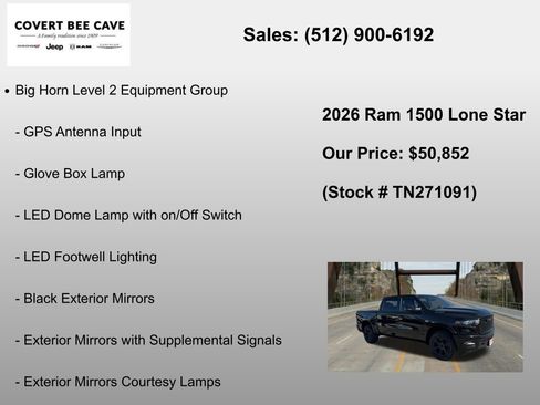 New 2026 RAM 1500 Lone Star AWD/4WD image 18