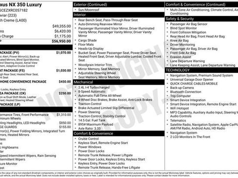 Used 2024 Lexus NX 350 AWD w/ Vision Package image 15