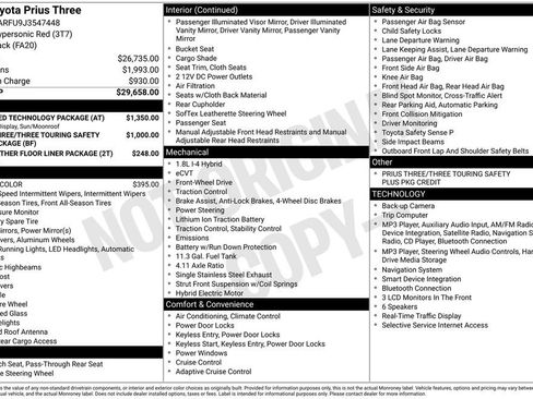 Used 2018 Toyota Prius Three w/ Advanced Technology Package FWD image 14