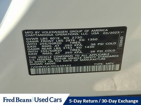 Certified 2023 Volkswagen Atlas SE w/ Black Wheel Package image 28