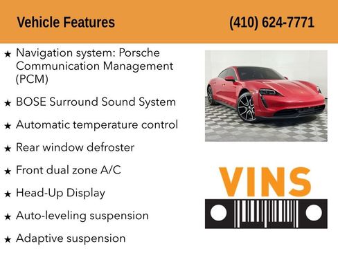 Used 2024 Porsche Taycan 4S w/ Premium Package image 5