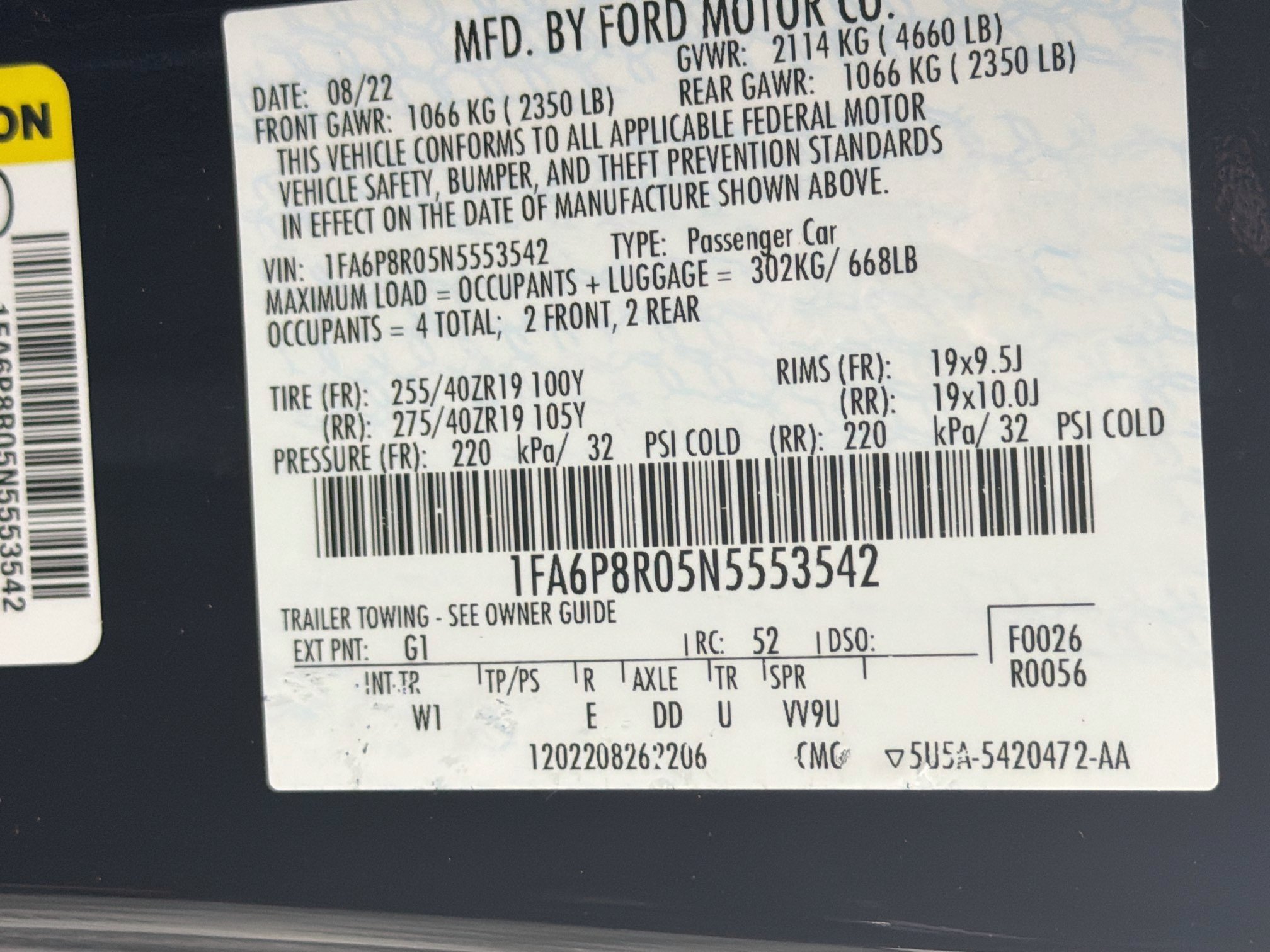 Used 2022 Ford Mustang Mach 1 RWD image 12