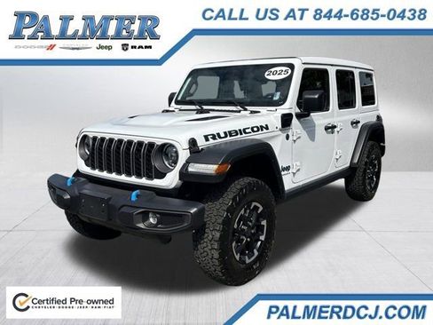 Certified 2025 Jeep Wrangler Unlimited Rubicon 4xe w/ Convenience Group AWD/4WD image 1