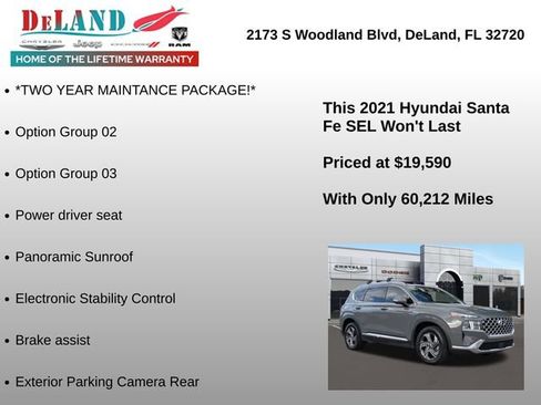 Used 2021 Hyundai Santa Fe SEL w/ Convenience + Premium Package image 12