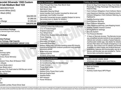 Used 2024 Chevrolet Silverado 1500 Custom image 3