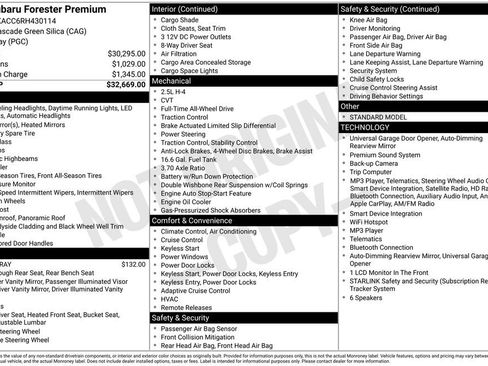 Used 2024 Subaru Forester Premium AWD/4WD image 4
