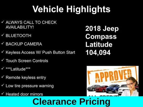 Used 2018 Jeep Compass Latitude FWD image 10