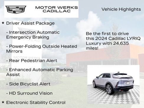 Used 2024 Cadillac Lyriq Luxury w/ LPO, Floor Liner Package AWD/4WD image 15