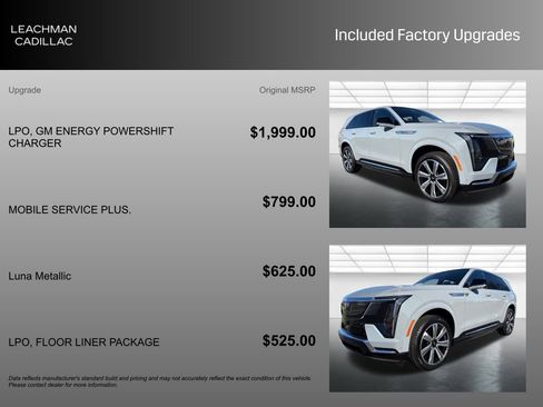 New 2026 Cadillac Escalade IQ Luxury 2 w/ LPO, Floor Liner Package image 7