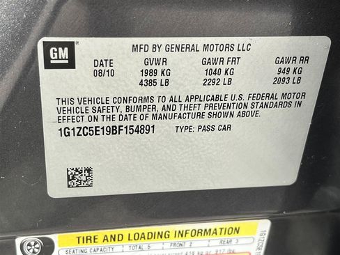 Used 2011 Chevrolet Malibu LT w/ Power Convenience Package FWD image 12