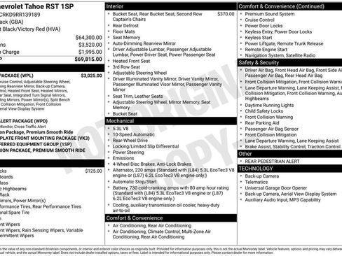 Certified 2024 Chevrolet Tahoe RST w/ Luxury Package RWD image 37