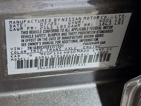 Certified 2025 Nissan Sentra SV w/ All-Weather Package image 30