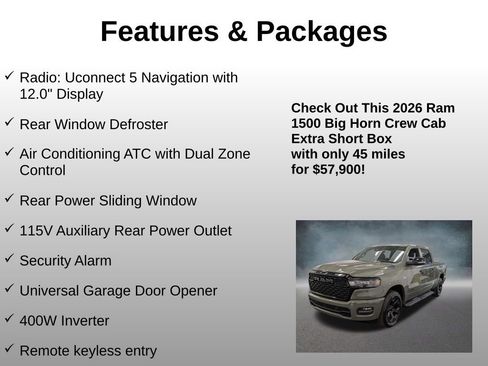 Used 2026 RAM 1500 Big Horn AWD/4WD image 8