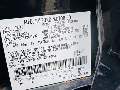 Used 2015 Ford F350 Lariat w/ Lariat Ultimate Package AWD/4WD image 24
