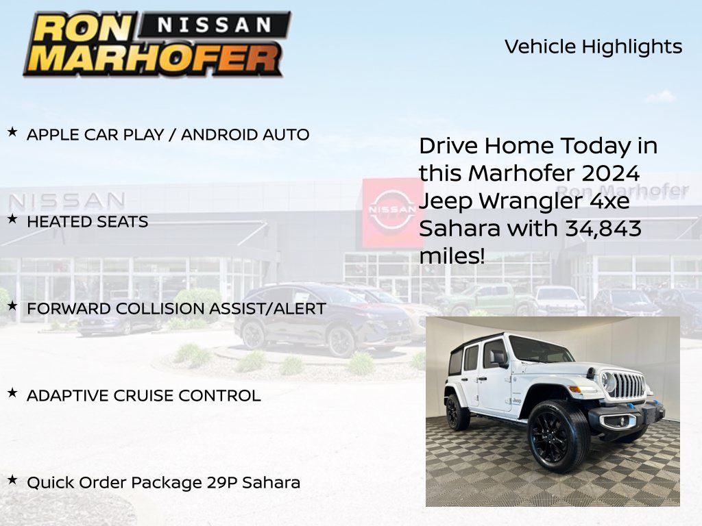 Used 2024 Jeep Wrangler Unlimited Sahara AWD/4WD image 14