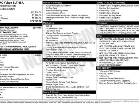 Used 2022 GMC Yukon SLT w/ SLT Premium Package image 37