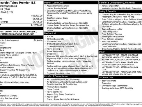 Used 2022 Chevrolet Tahoe Premier AWD/4WD image 1