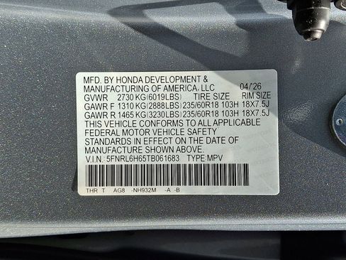 New 2026 Honda Odyssey EX-L image 10