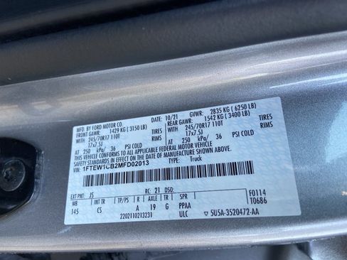 Used 2021 Ford F150 XL w/ Equipment Group 101A High RWD image 33
