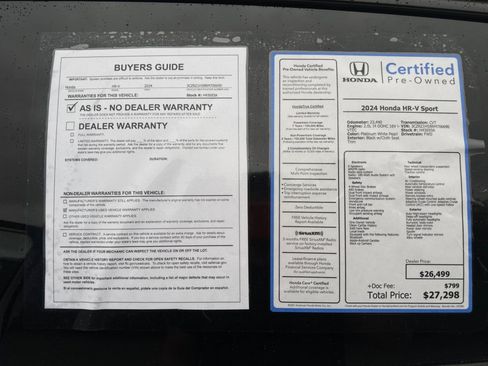 Certified 2024 Honda HR-V Sport image 33