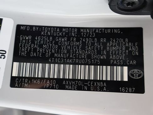 Used 2024 Toyota Camry LE FWD image 48