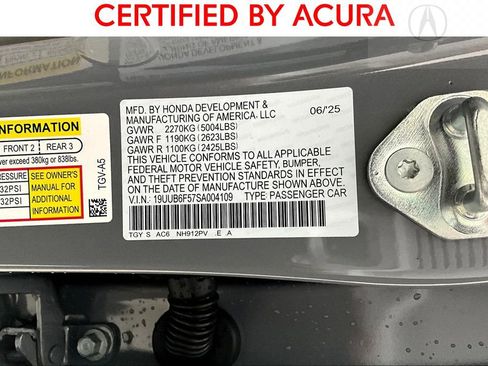 Certified 2025 Acura TLX SH-AWD w/ A-SPEC Pkg image 20