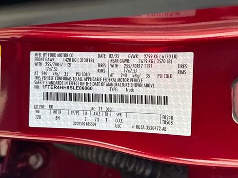 Used 2025 Ford Ranger XLT w/ Equipment Group 301A High image 20