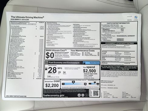 Used 2026 BMW X1 xDrive28i w/ Convenience Package AWD/4WD image 20