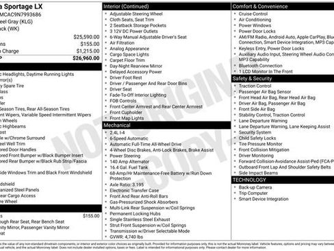 Used 2022 Kia Sportage LX image 17