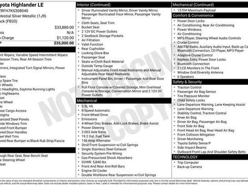 Used 2019 Toyota Highlander LE image 33