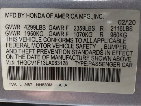 Used 2020 Honda Accord LX image 33