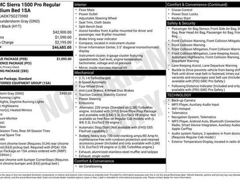 Certified 2025 GMC Sierra 1500 Pro w/ Pro Value Package AWD/4WD image 37