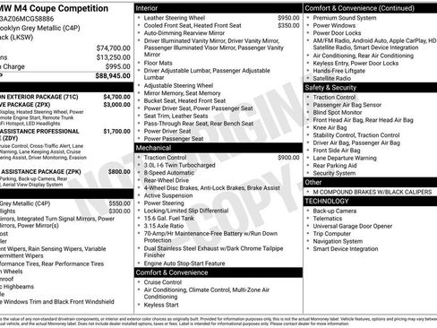Used 2021 BMW M4 Competition w/ M Carbon Exterior Package image 35