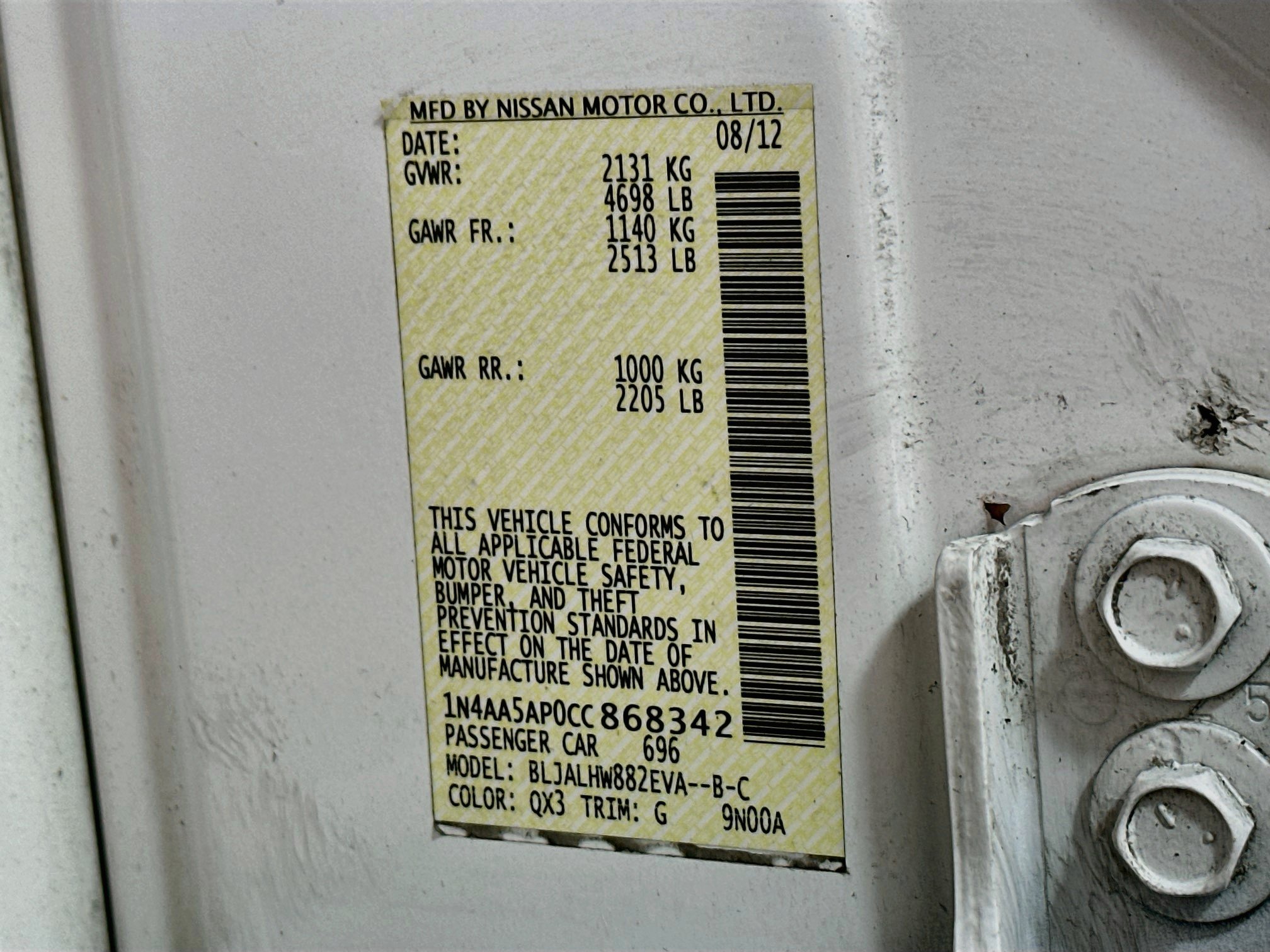 Used 2012 Nissan Maxima 3.5 SV w/ Premium Pkg FWD image 32