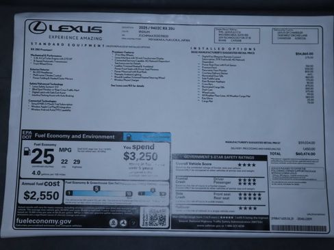 Used 2025 Lexus RX 350 FWD image 9