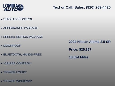 Used 2024 Nissan Altima 2.5 SR AWD/4WD image 7