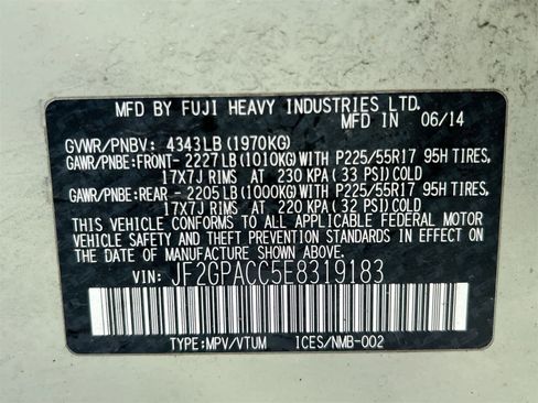 Used 2014 Subaru Crosstrek 2.0i Premium image 35